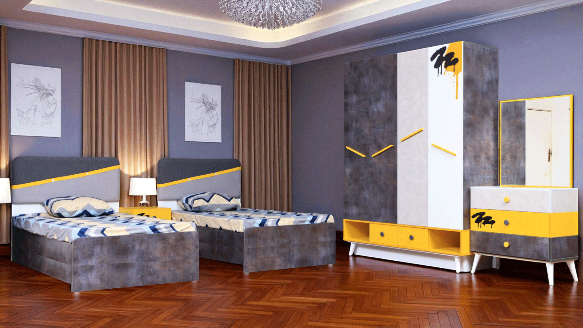 غرفة نوم اطفال 331